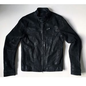 Rogue Oiled Genuine Leather Jacket - Mens S